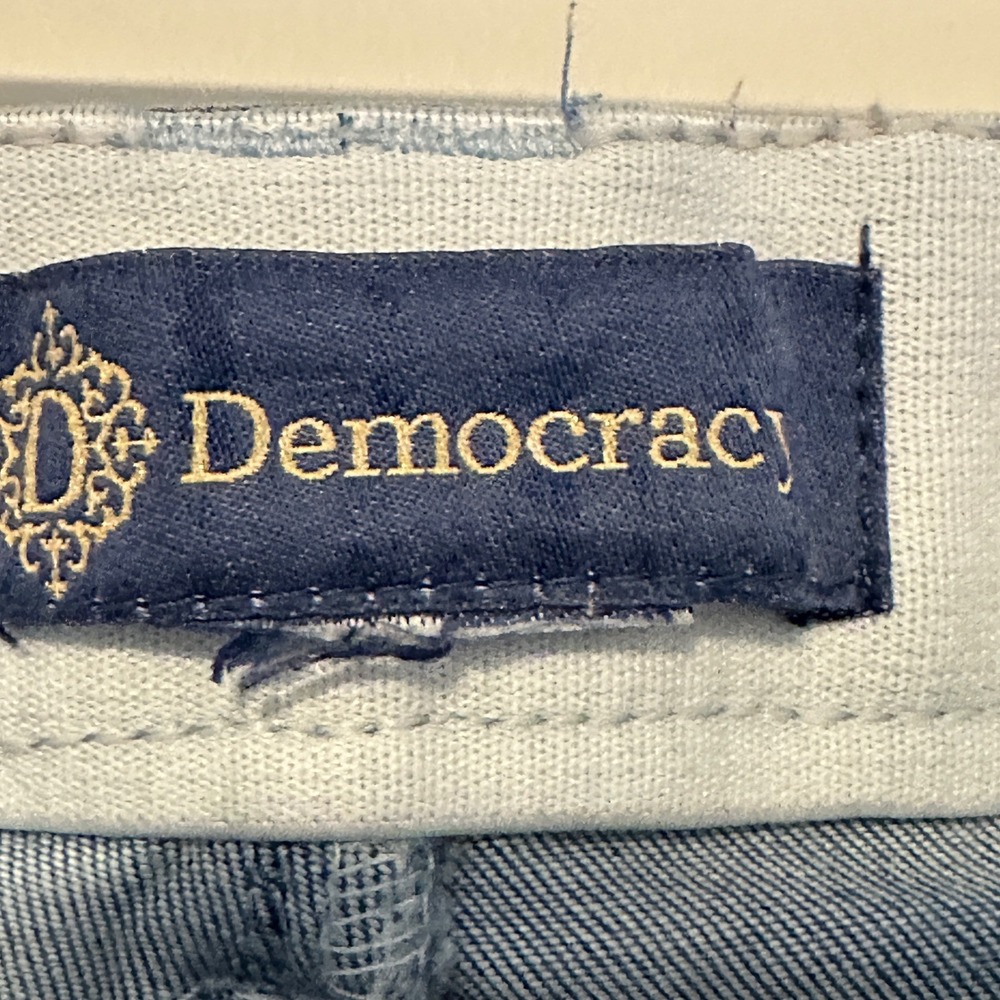 Democracy Ab Solution High Rise Ankle Fray Jeans Womens 16 Light Wash Casual - Picture 7 of 8